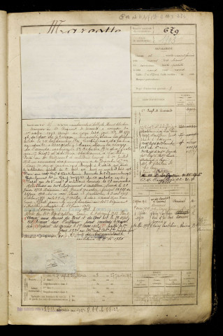 Marcotte, Lucien Léon Alphonse, né le 15 mai 1887 à Long (Somme), classe 1907, matricule n° 679, Bureau de recrutement d'Abbeville