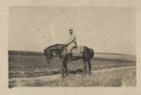 Germain Zedde sur son cheval