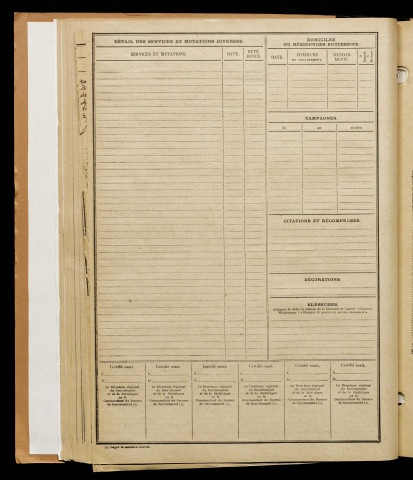 Derolez, Gustave Justin, né le 23 février 1893 à Béthune (Pas-de-Calais), classe 1913, matricule n° 1316, Bureau de recrutement d'Amiens