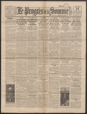 Le Progrès de la Somme, numéro 19354, 24 août 1932