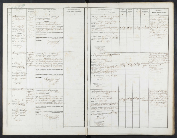 Maison d'arrêt d'Abbeville. Registre d'écrou : numéros 1 à 438. 30 novembre 1859 - 03 mars 1863