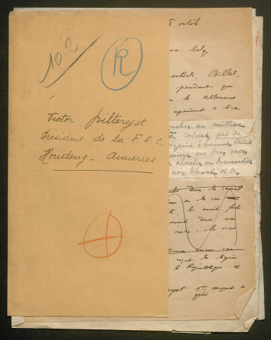 Témoignage de Bilteryst, Victor et correspondance avec Jacques Péricard