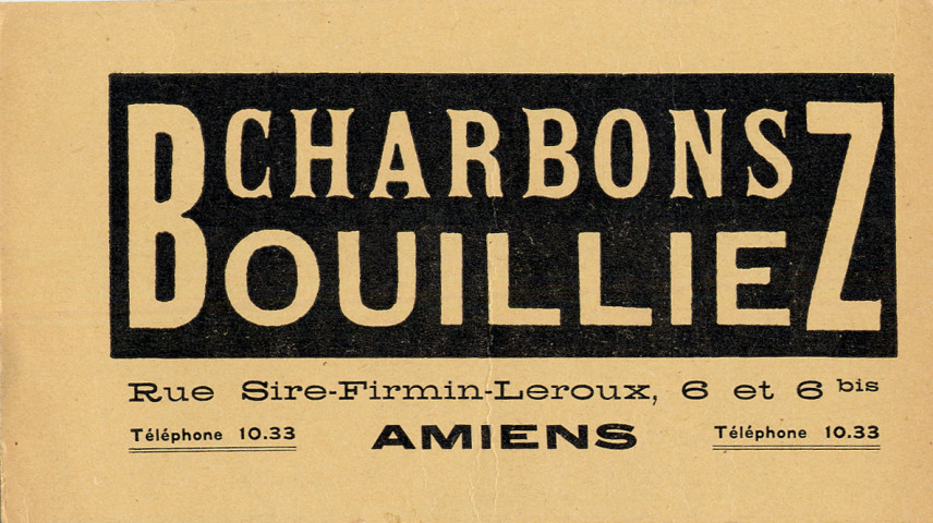 Charbons Bouilliez à Amiens
