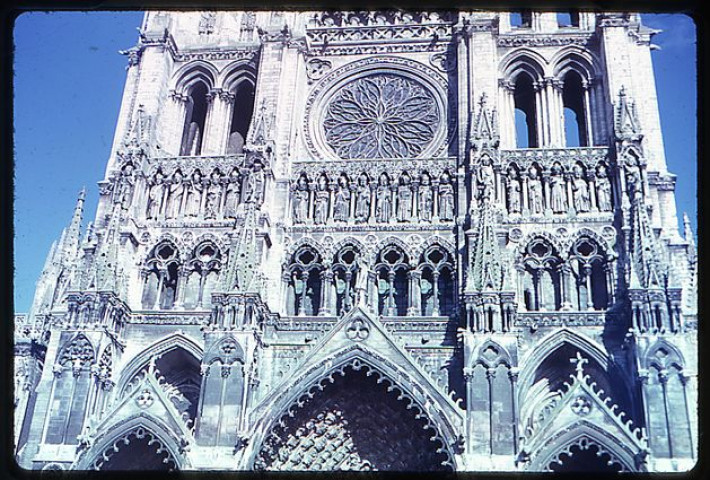 Amiens (Somme). Façade de la cathédrale