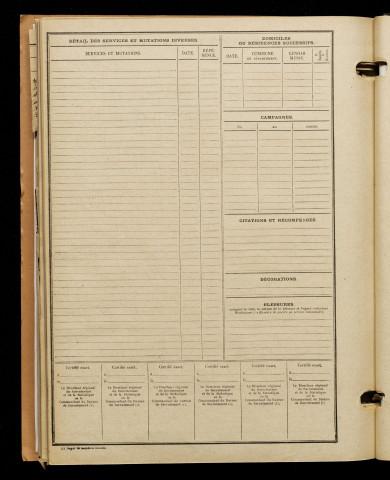 Blot, Eugène Maurice, né le 15 janvier 1893 à Amiens (Somme), classe 1913, matricule n° 1447, Bureau de recrutement d'Amiens