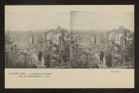 GUERRE 1914. CLERMONT-EN-ARGONNE APRES LE BOMBARDEMENT
