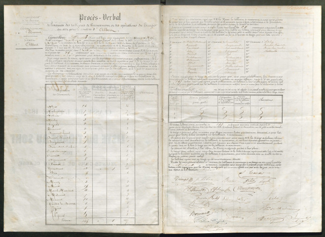 Tirage au sort (arrondissement de Péronne) de l'année 1852