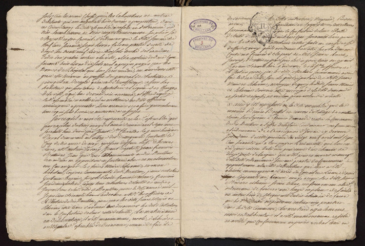 Doullens. Délibérations de l'échevinage