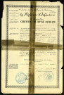 Certificat de bonne conduite de Louis Gagnard, matricule n° 2117, né le 8 mars 1878 au Creusot (Saône-et-Loire), appartenant au 69 Régiment d'Infanterie, 4e Bataillon, 1er groupe des Bataillons de Forteresse