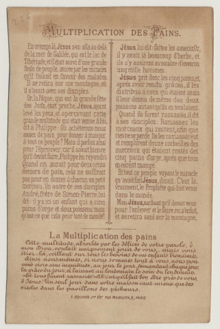 La multiplication des pains