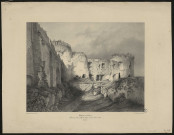 Château de Coucy. Ruines de la salle des preux et de la Tour du roi. (Picardie)