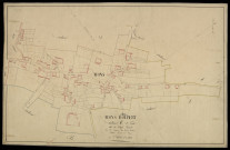 Plan du cadastre napoléonien - Mons-Boubet (Mons-Boubert) : Chefs-Lieux (les), E1