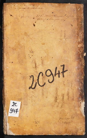 Centième denier du bureau de Conty pour la période du 6 novembre 1743 au 8 juillet 1745