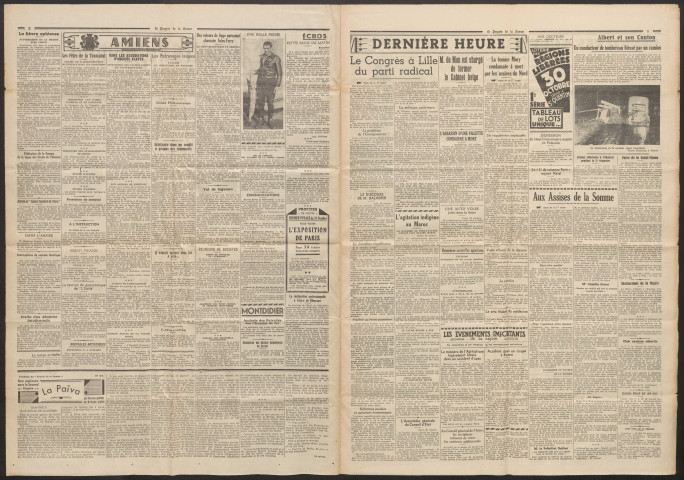 Le Progrès de la Somme, numéro 21231, 29 octobre 1937