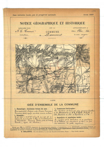 Dancourt-Popincourt (Dancourt) : notice historique et géographique sur la commune