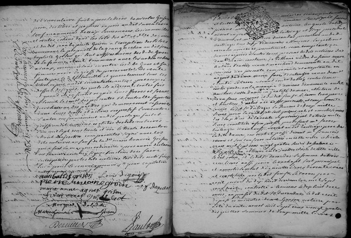 Etude de Me Grégoire Rault à Amiens (étude n°21). Minutes de l'année 1731