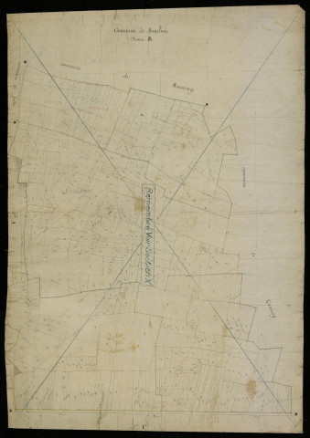 Plan du cadastre napoléonien - Bouchoir : B
