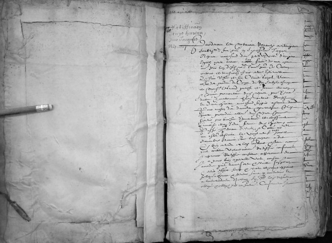 Etude de Me François Lecaron à Amiens (étude n°11). Minutes de l'année 1630