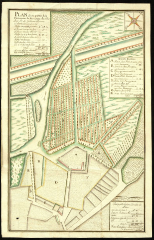 Plan d"une partie de la commune de Méricourt-sur-Somme