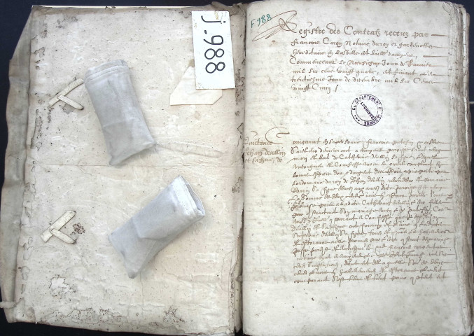 Etude de Me François Lecaron à Amiens (étude n°11). Minutes des années 1624-1625