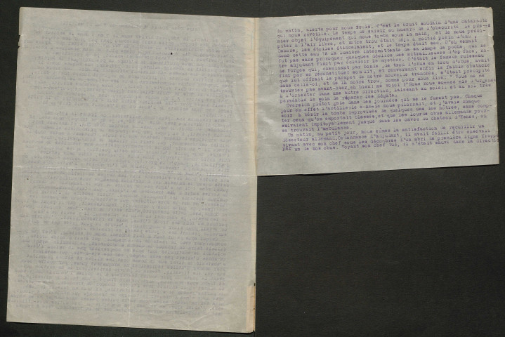 Témoignage de Saint-Sernin, J. et correspondance avec Jacques Péricard