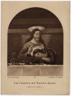Le christ et Saint Jean. Souvenir de la communion solennelle faite au pensionnat Saint-Clotilde à Amiens le 30 mai 1920. Elisabeth Leborgne et Thérèse Labruyère