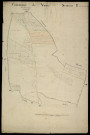 Plan du cadastre napoléonien - Vaux-en-Amienois (Vaux) : Renoval, B