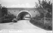 Passage sous le pont de chemin de fer de Boves