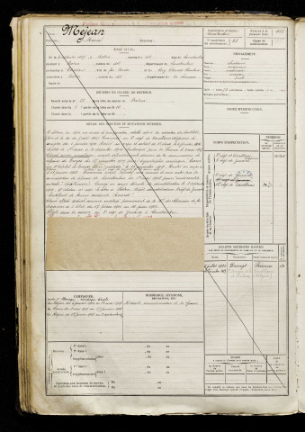 Mejean, Maud, né le 30 septembre 1897 à Batna (Algérie), classe 1917, matricule n° 23, Bureau de recrutement de Péronne