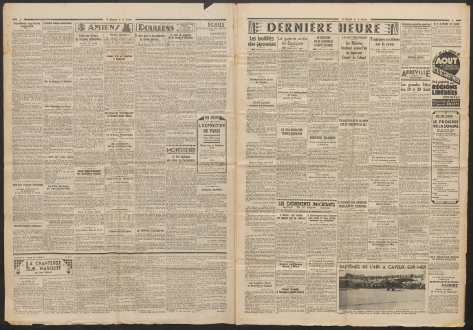Le Progrès de la Somme, numéro 21165, 24 août 1937
