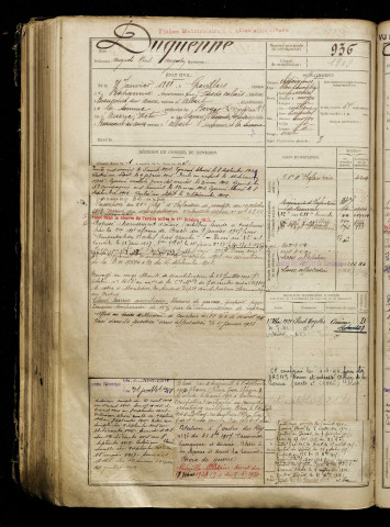 Duquenne, Auguste Rieule Augustin, né le 31 janvier 1891 à Grévillers (Pas-de-Calais), classe 1911, matricule n° 936, Bureau de recrutement de Péronne