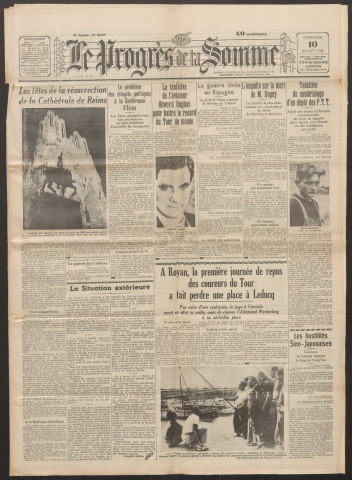 Le Progrès de la Somme, numéro 21479, 10 juillet 1938