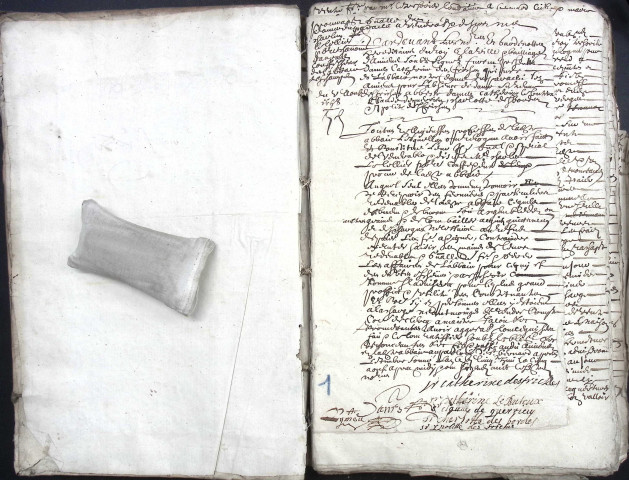 Etude de Me Jean Denis à Amiens (étude n°21). Minutes des années 1658-1660