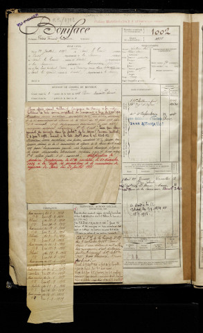 Boniface, Désiré Fernand Gustave, né le 22 juillet 1892 à Sorel (Somme), classe 1912, matricule n° 1002, Bureau de recrutement de Péronne