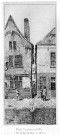 Rue Tournecoëffe (Vue prise du Quai en 1853)