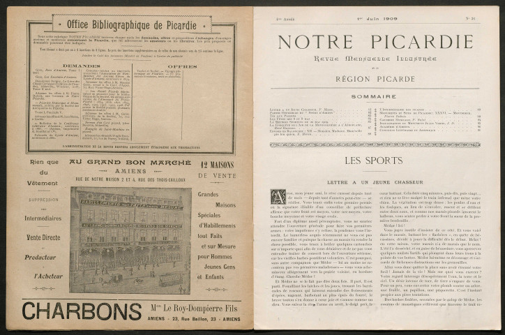 Notre Picardie, bulletin officiel du sport d'Amiens
