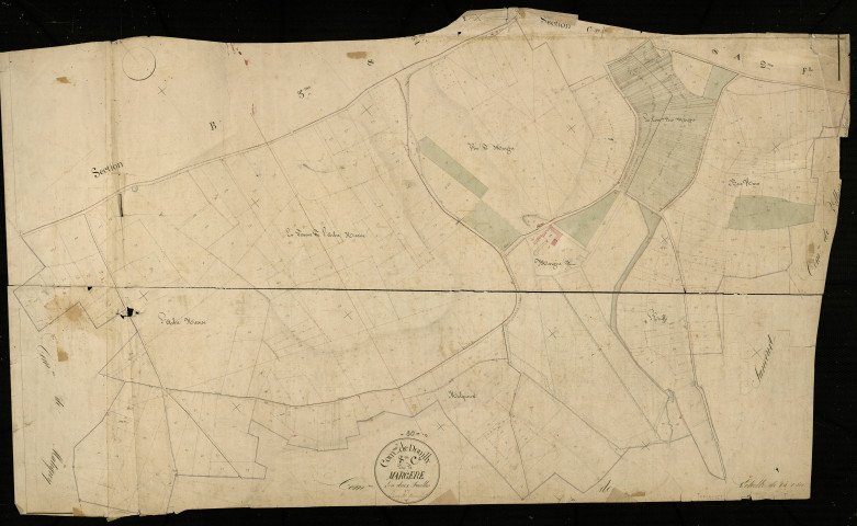 Plan du cadastre napoléonien - Douilly : Margère, C2
