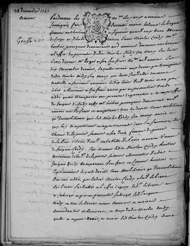 Etude de Me François Henin à Amiens (étude n°3). Minutes de l'année 1745