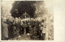 Une cérémonie réunissant les prisonniers du camp de Rastatt dans le cimetière