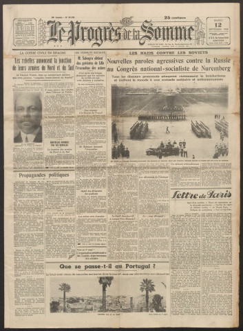 Le Progrès de la Somme, numéro 20821, 12 septembre 1936