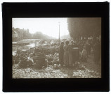 Marché aux légumes contre-jour - juillet 1927