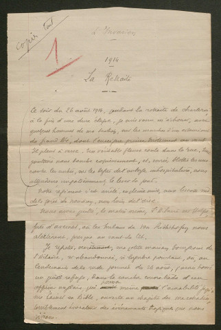 Témoignage de Flamant, Paul et correspondance avec Jacques Péricard