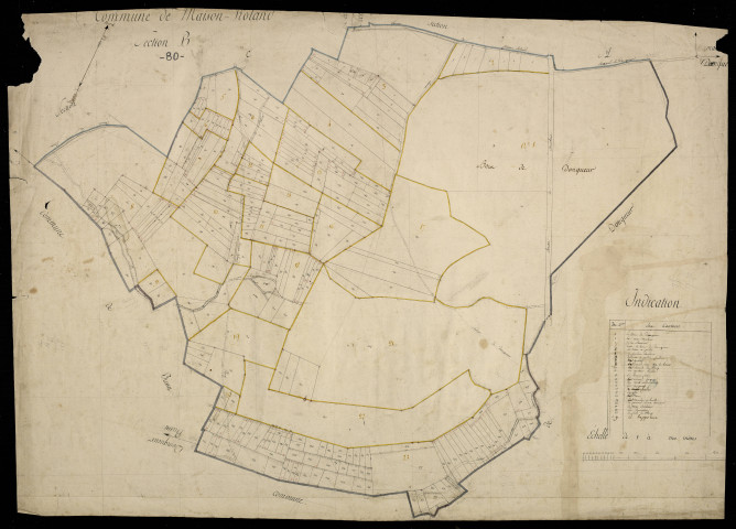 Plan du cadastre napoléonien - Maison-Roland : B