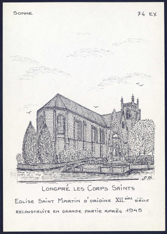 Longpré-les-Corps-Saints : église Saint-martin - (Reproduction interdite sans autorisation - © Claude Piette)