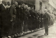Délégations des maires de la Somme reçue à Vichy par le Maréchal Pétain
