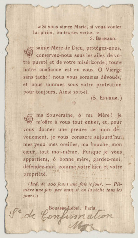Soyons fidèles à invoquer Marie, aimons-la, honorons-la, nous vivrons heureux car la Protection nous suivra partout