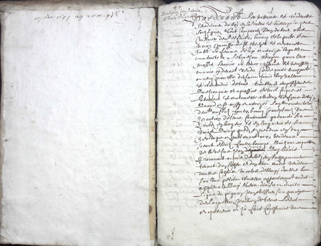 Etude de Me Jean Denis à Amiens (étude n°21). Minutes de l'année 1641