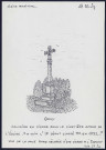 Gouy (Seine-Maritime) : calvaire en pierre dans le cimetière - (Reproduction interdite sans autorisation - © Claude Piette)