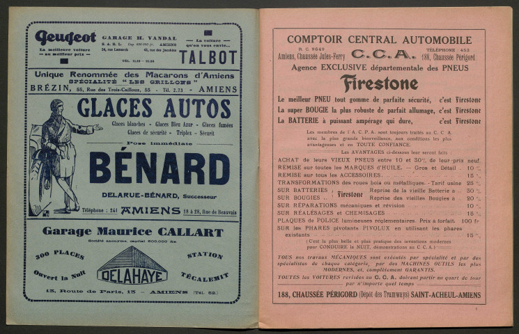 L'Automobile au Pays Picard. Revue mensuelle de l'Automobile-Club de Picardie et de l'Aisne, 254, novembre 1932