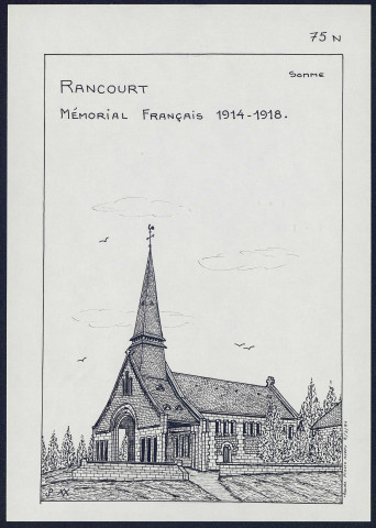 Rancourt : mémorial français 1914-1918 - (Reproduction interdite sans autorisation - © Claude Piette)